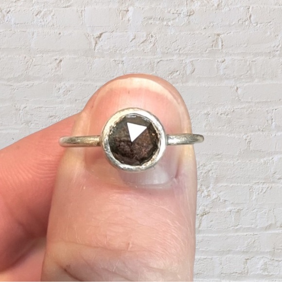 Gray Rosecut Diamond Ring - Picture 5 of 7